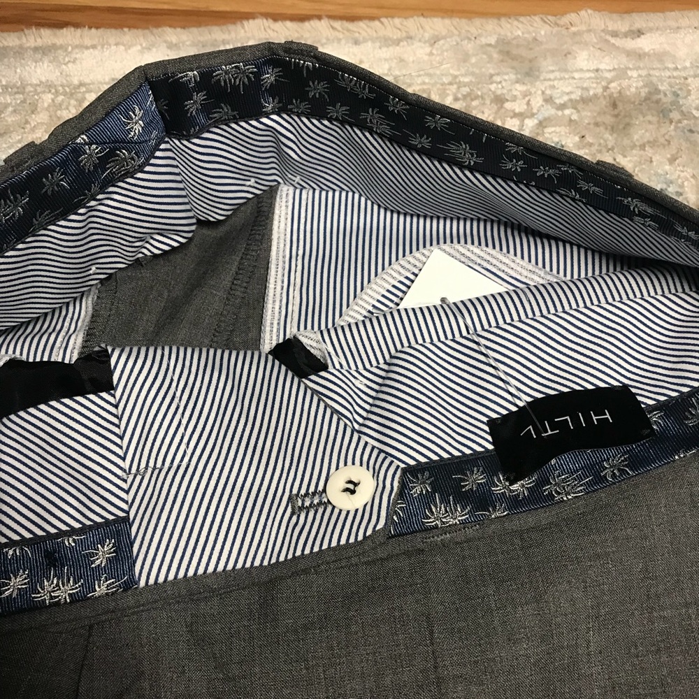 HILTL wool dress pants, NWT, Size US 32/32, Gray, - Picture 7 of 12